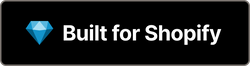 Built for Shopify badge